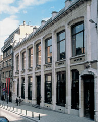 Bruxelles, ville morte. Le Centre belge de la BD est fermé.