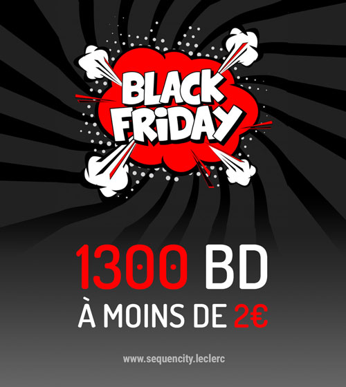 Le Black Friday c'est aussi pour les BD ! 