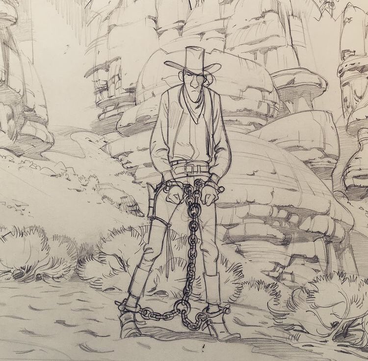 "Wanted, Lucky Luke ! " de Matthieu Bonhomme, des images en rafale.