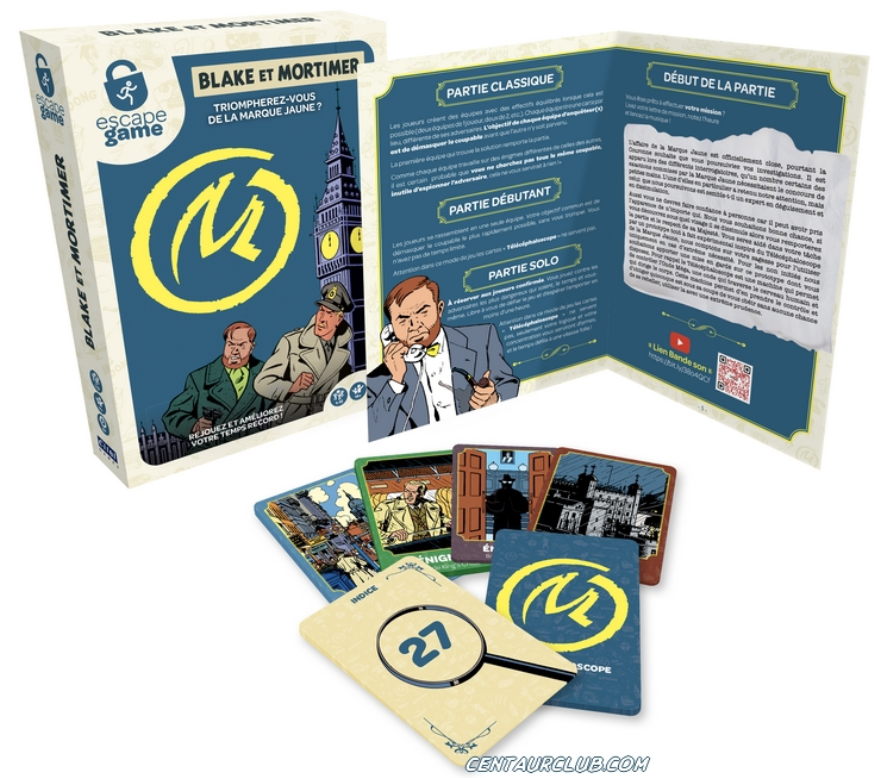 Un jeu d'Escape Game avec Blake et Mortimer