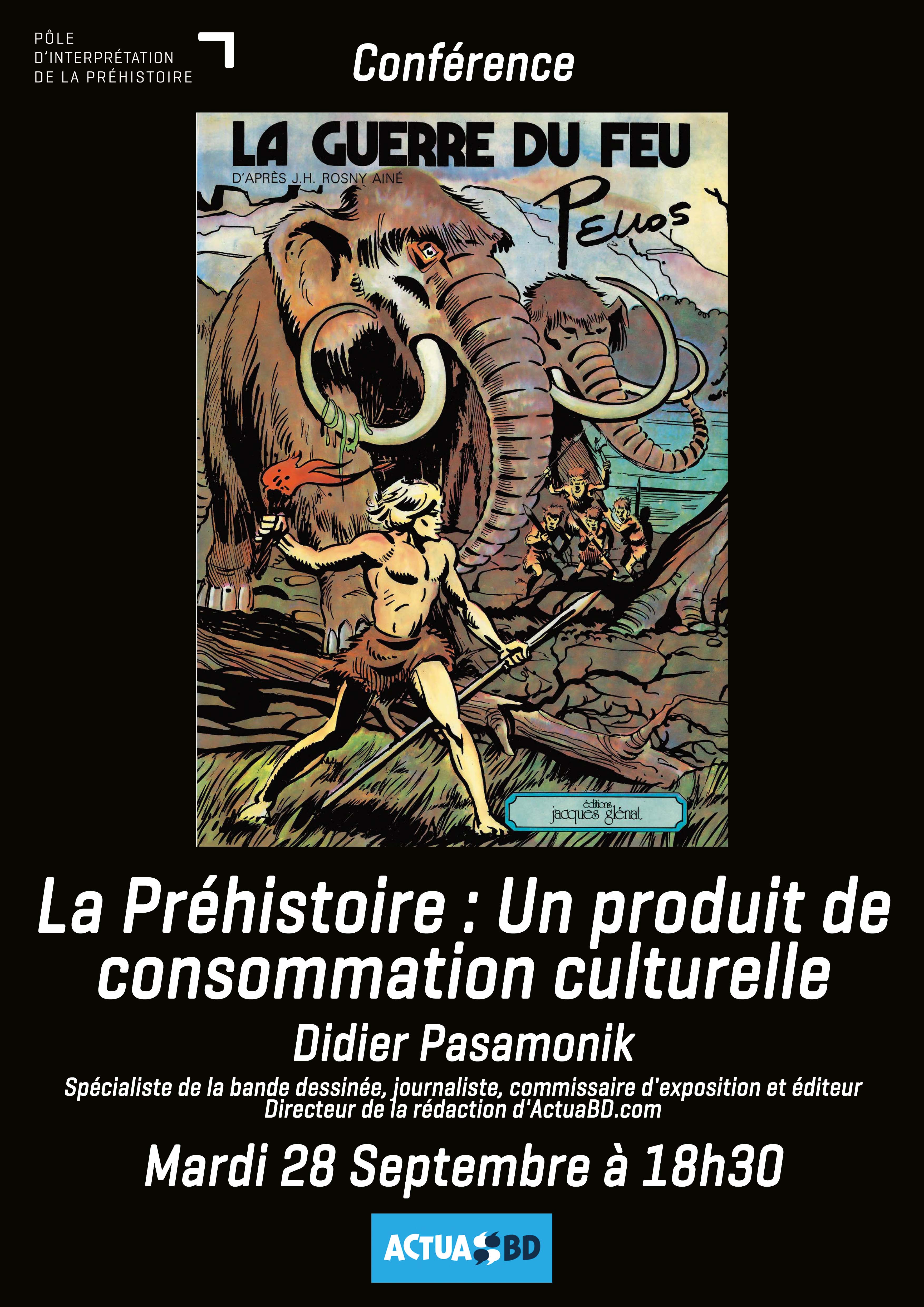 Conférence « La Préhistoire : un produit de consommation culturelle » le 28 septembre