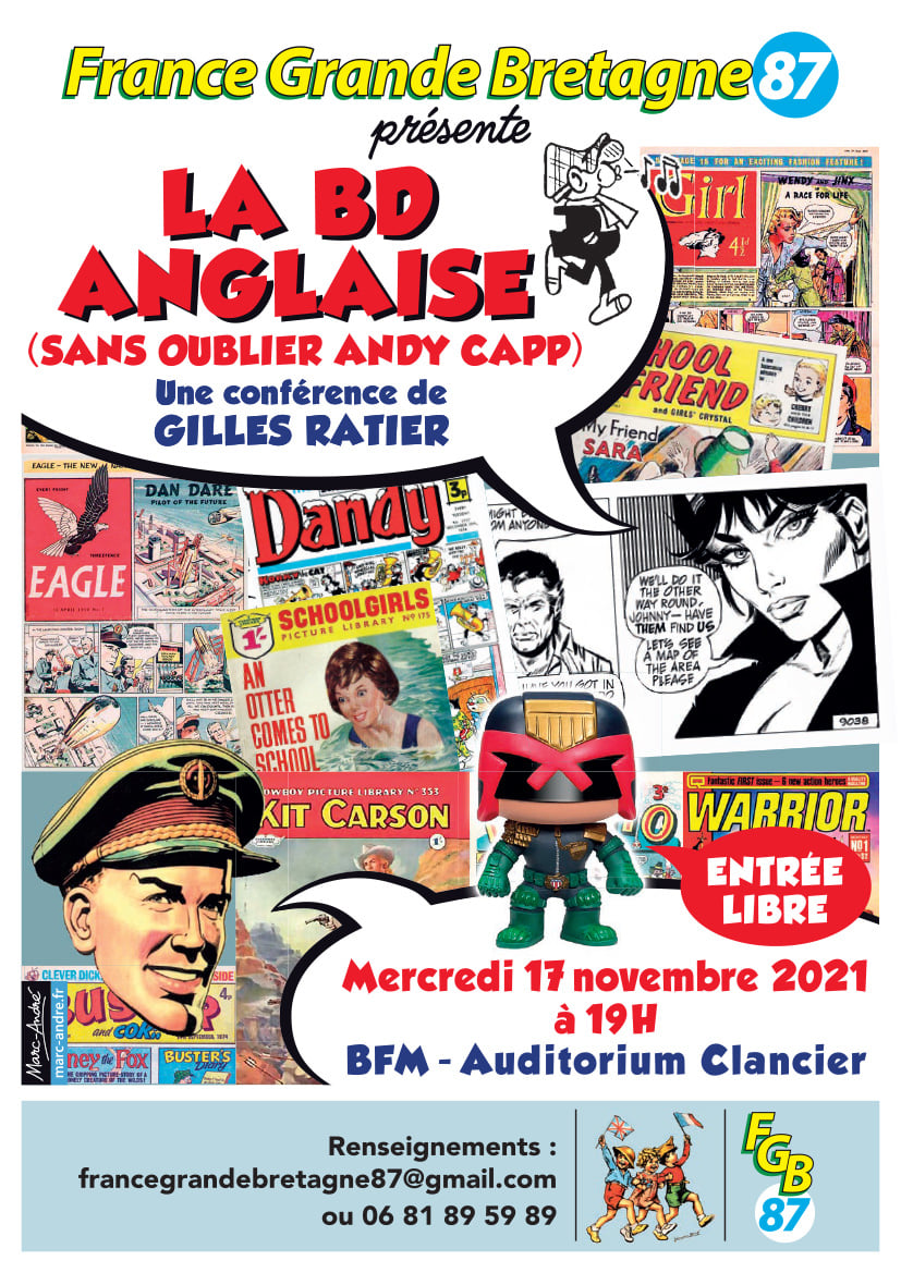 La BD anglaise contée par Gilles Ratier à la BFM de Limoges