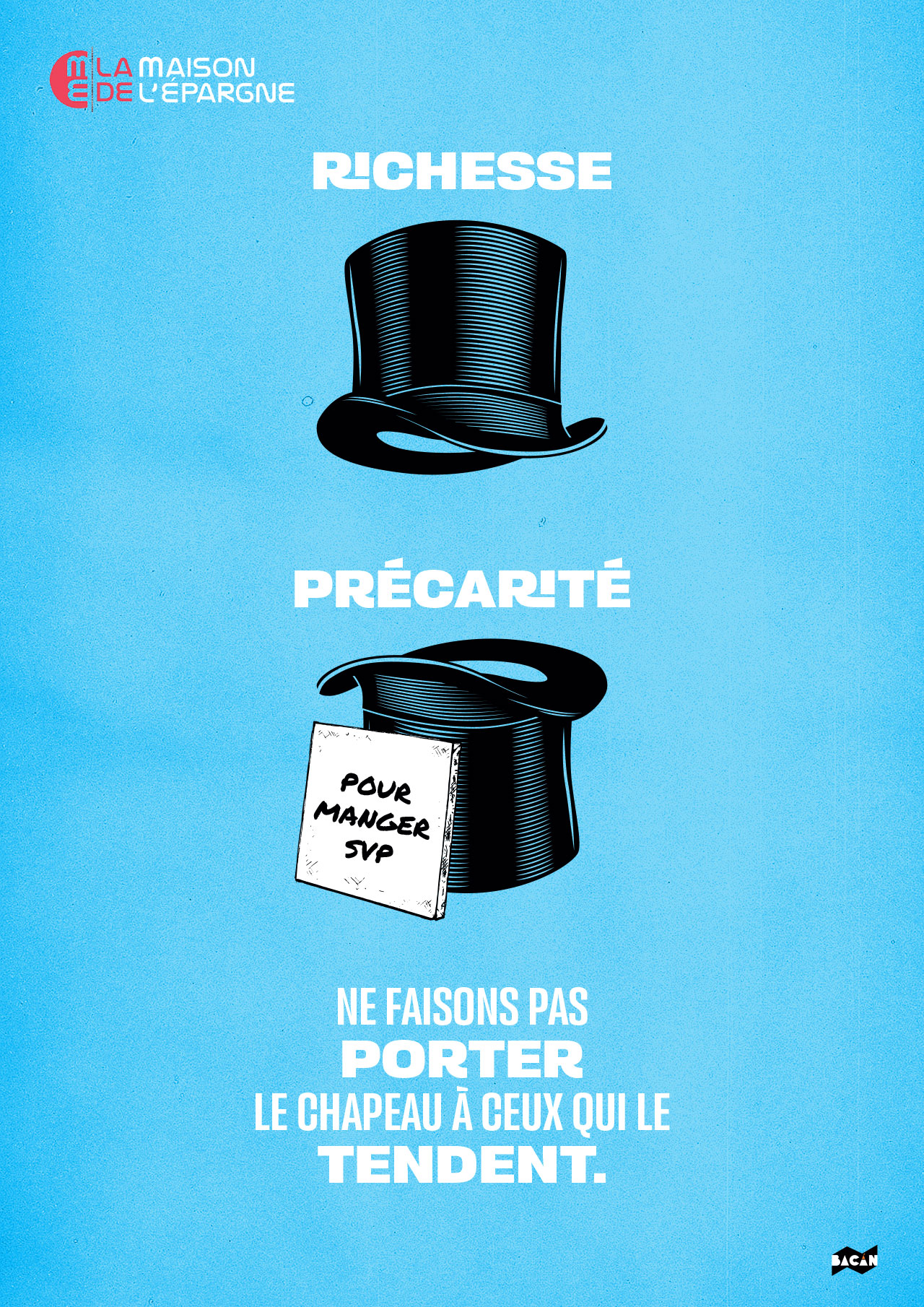 Concours d'affiches de la Maison de l'Épargne sur le thème "La Précarité et la Richesse" : les trois gagnants