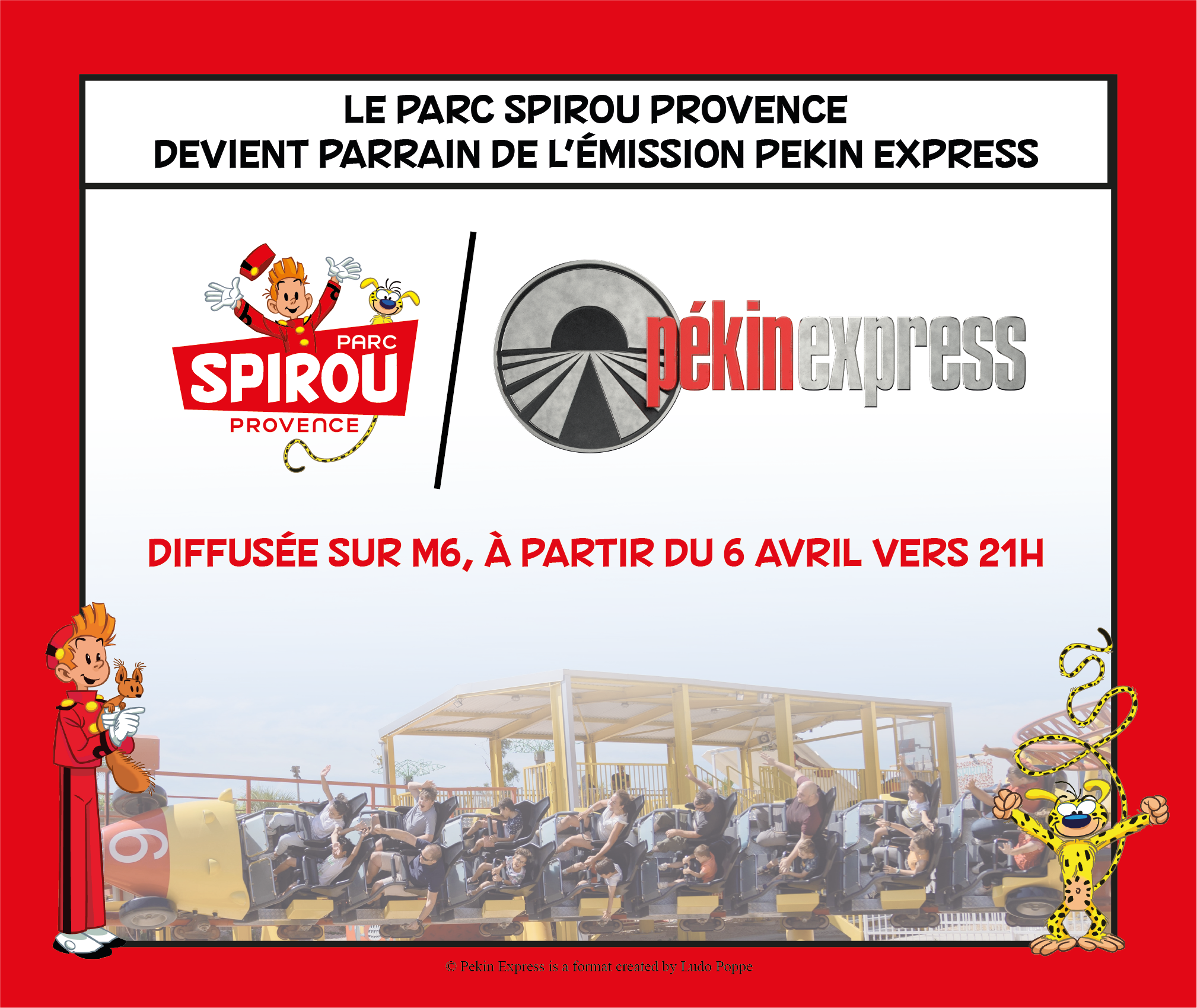 La réouverture du Parc Spirou passe par Pékin Express