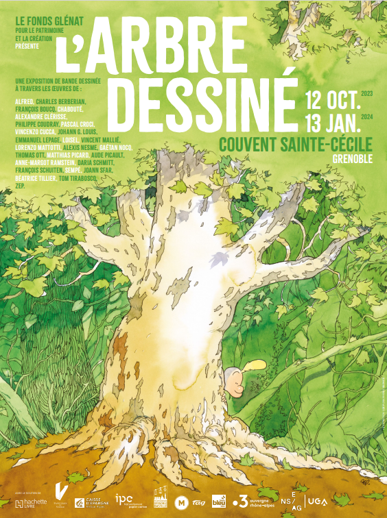 Choses vues : l'arbre, sujet des maîtres modernes de la BD au couvent Sainte Cécile de Grenoble