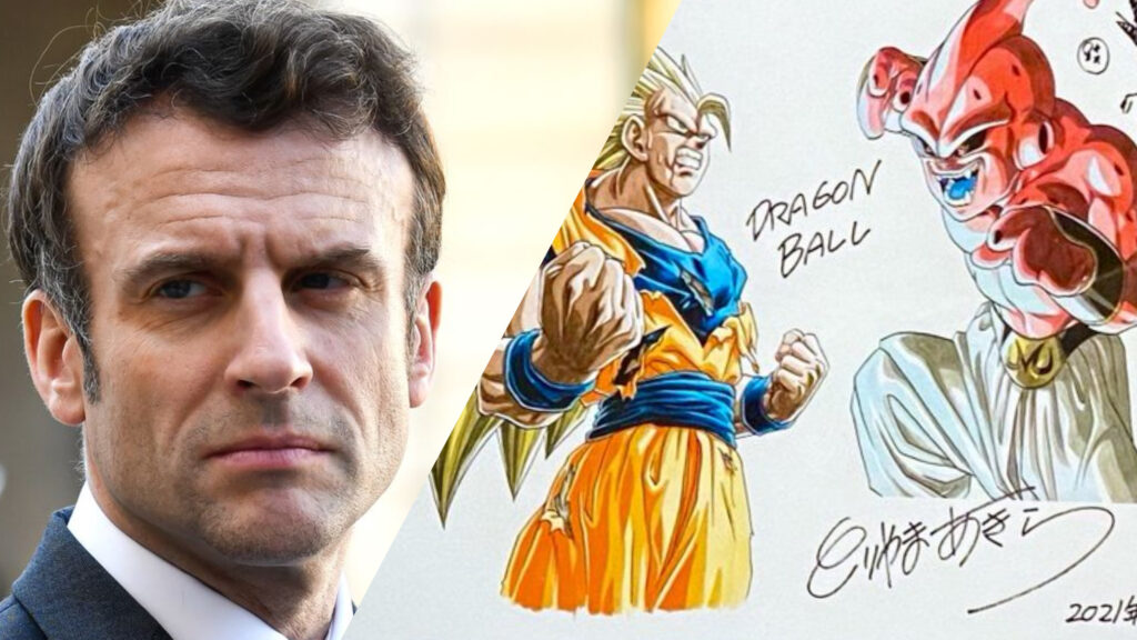 Le président Macron rend hommage à Akira Toriyama.