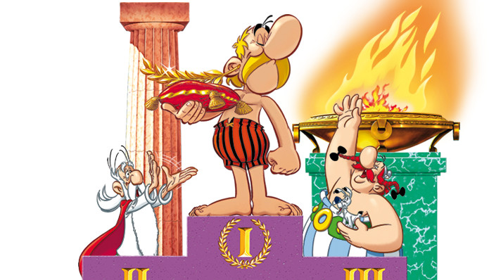 Astérix, médaille d'or des Jeux Olympiques de Paris 2024