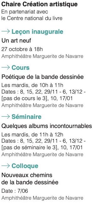 Benoît Peeters rejoint la chaire de création artistique du Collège de France pour un cours intitulé : "Poétique de la bande dessinée ».