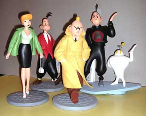 Chaland en statuettes