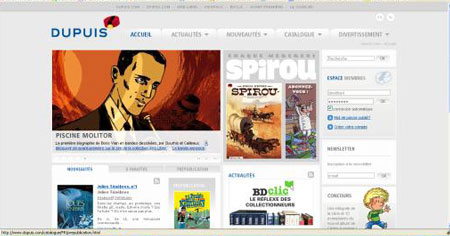 Le site internet de Dupuis fait peau neuve