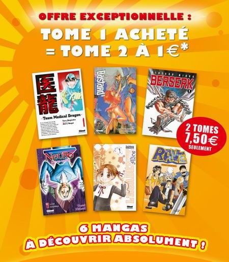 Glénat Manga lance son action découverte du début d'année