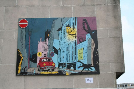 Une fresque Gil Jourdan à Bruxelles !