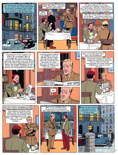 "Le Serment des cinq lords", le nouveau Blake & Mortimer prépublié en strips