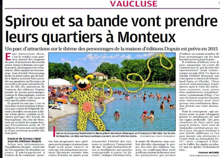 Un parc à thème pour Spirou