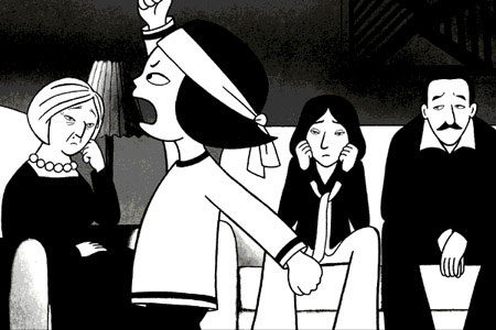 Persépolis : exposition et vente de dessins avant le film