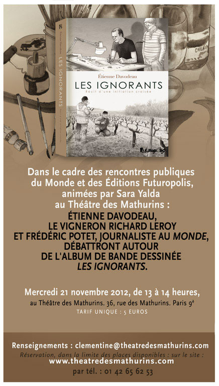"Les Ignorants" au Théâtre des Mathurins