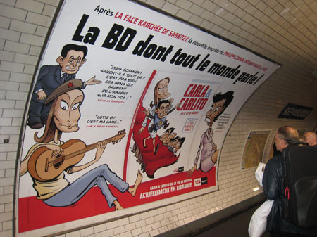 Sarko dans le métro