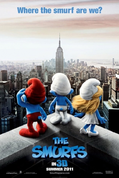 Sony dévoile l'affiche du film des Schtroumpfs 