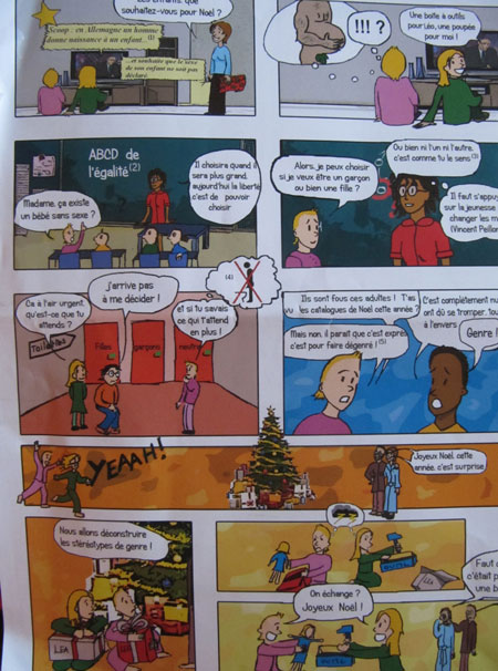 BD-tract anti-LGTB au festival BDBoum de Blois