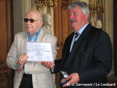 Henri Vernes, citoyen d'honneur de la Ville de Bruxelles.