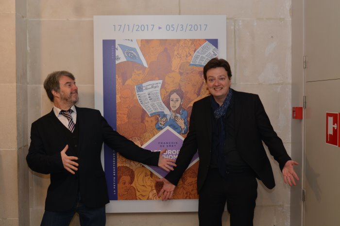 Conférence "Les Droits de l'Homme" François De Smet et Thierry Bouüaert au CBBD
