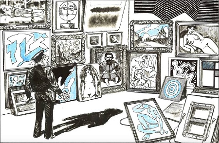 "Tif et Tondu" vu par Blutch : sur la piste des grands peintres !