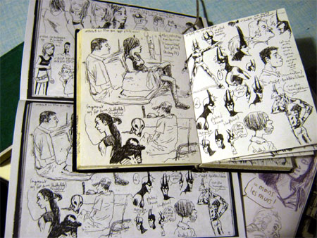 Angoulême 2011 : L'expo cARTnets, dans l'intimité des dessinateurs