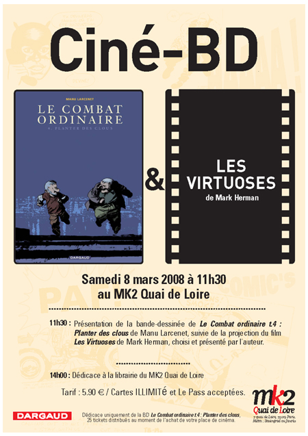 Larcenet invité du CinéBD de mars