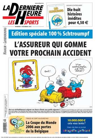 Un numéro drôlement schtroumpf !
