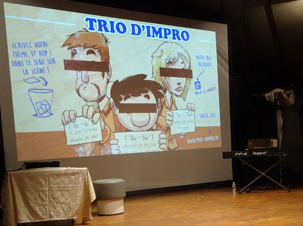 Théâtre d'impro et dessins, et puis quoi encore ?