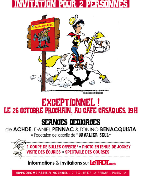 Une soirée gratuite Lucky Luke à l'hippodrome de Vincennes