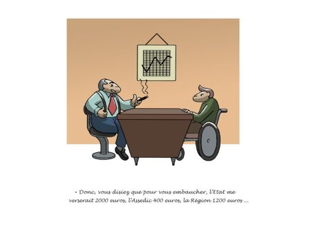 Paul Samanos, auteur de BD, récompensé lors des Prix Littéraires handi-livres.