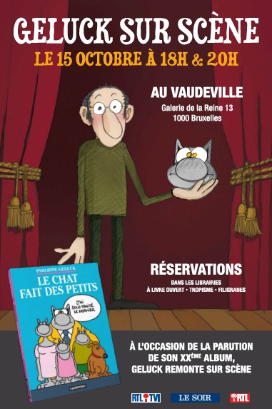 Geluck remplace les dédicaces par un spectacle
