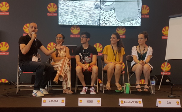Japan Expo 2018 - Choses vues #4 : dessin live des auteurs H2T