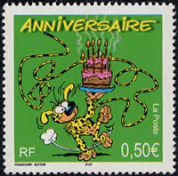 Le Marsupilami timbré