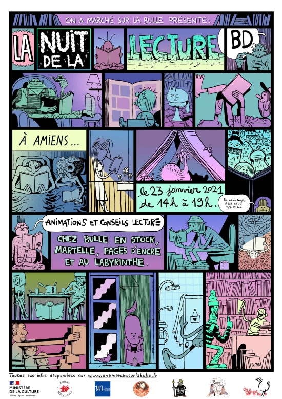 La Nuit de la lecture BD d'Amiens aura lieu, heu... l'après-midi !