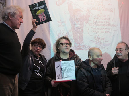 Prix Charlie Schlingo à Pixel Vengeur et MoCDM pour "Les 3 Petits Cochons reloaded"(Fluide Glacial)
