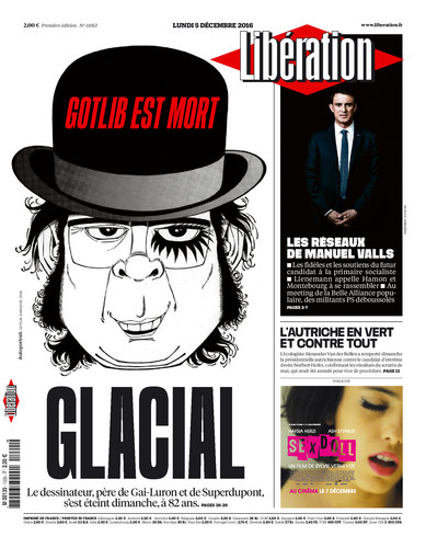 Libé met Gotlib en Une
