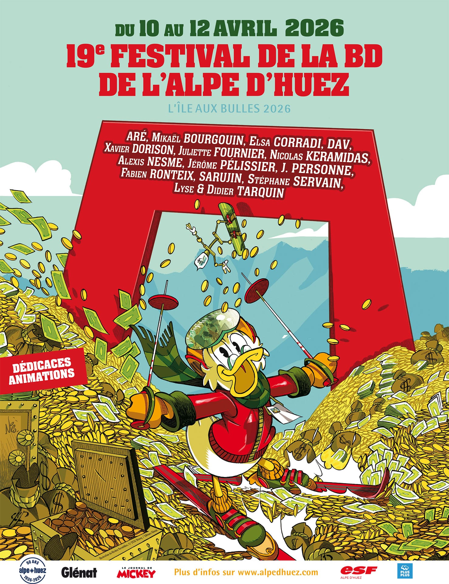 Keramidas, Dorison,Tarquin et Donald grimpent à l'Alpe d'Huez !