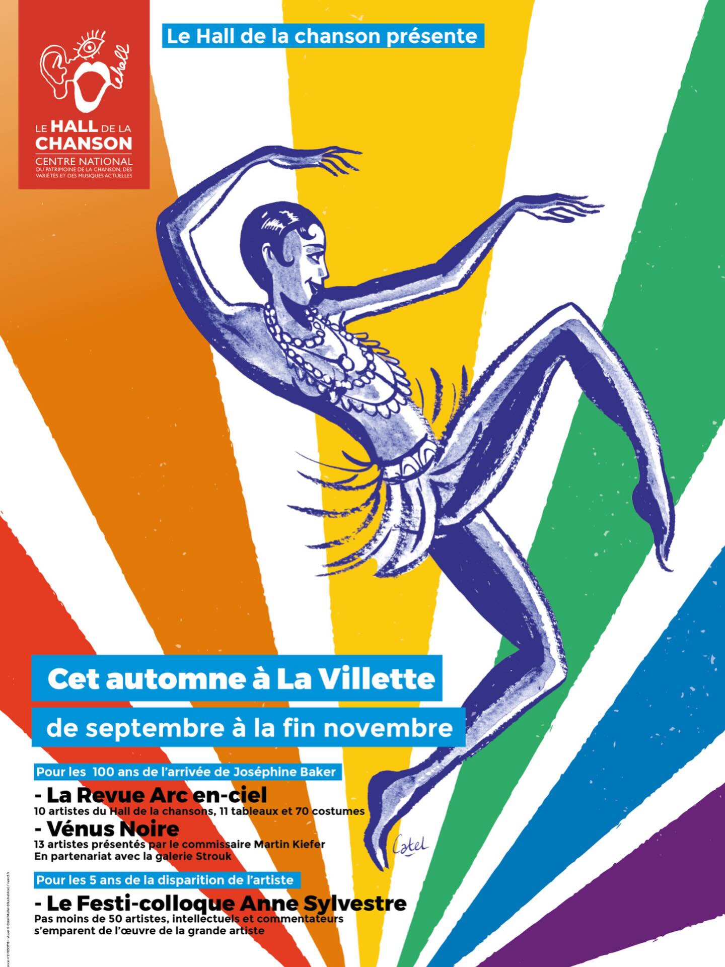 Joséphine Baker et Catel au Hall de la Chanson à Paris en septembre