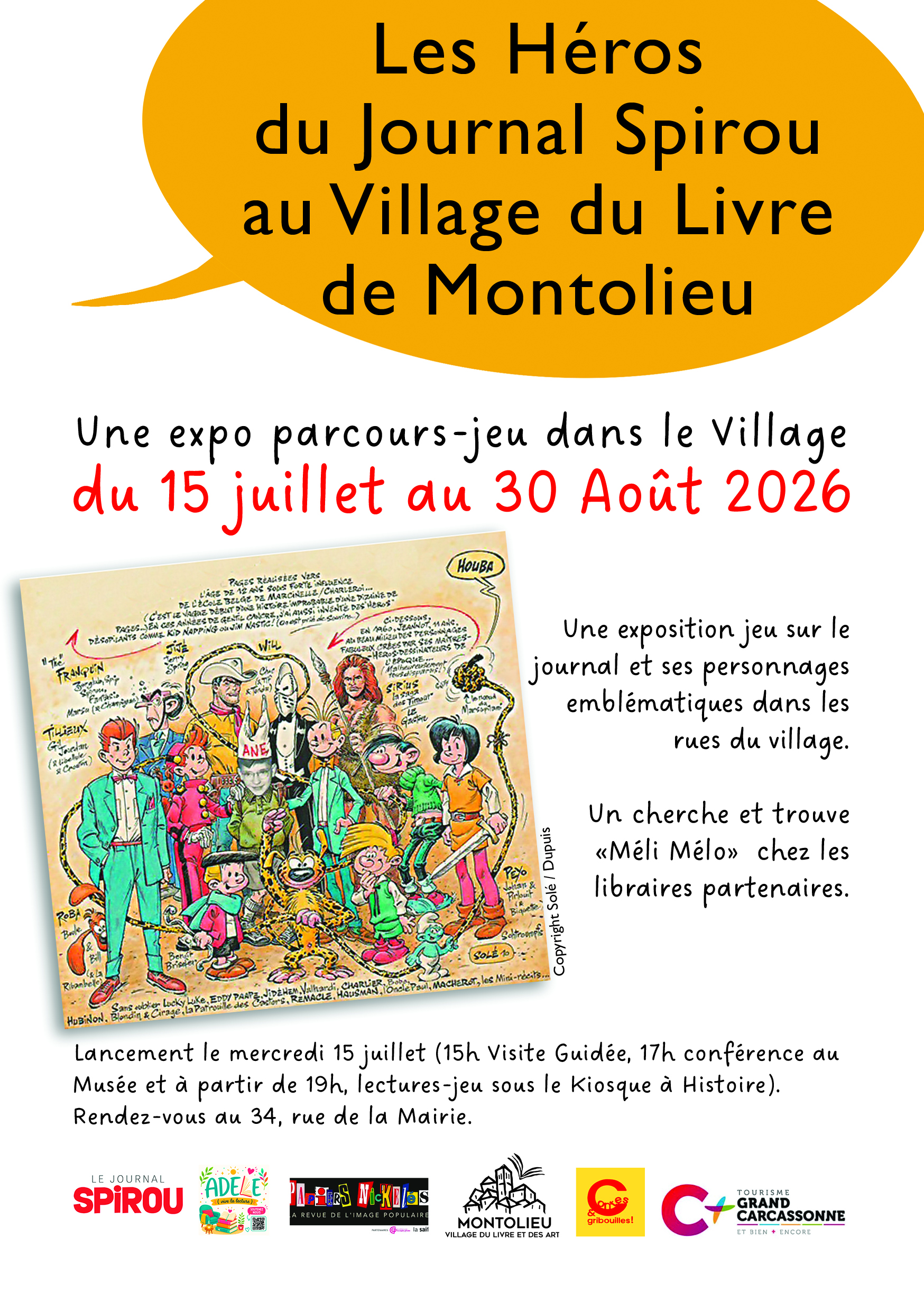 Les héros du Journal Spirou au Village du Livre de Montolieu