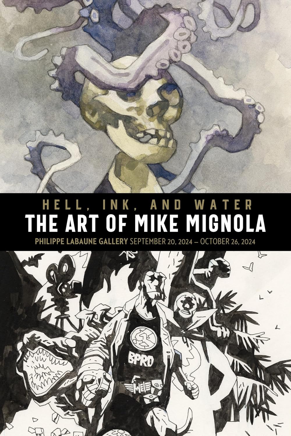 Enfer, encre et eau : l'art de Mike Mignola à la galerie Philippe Labaune à New York
