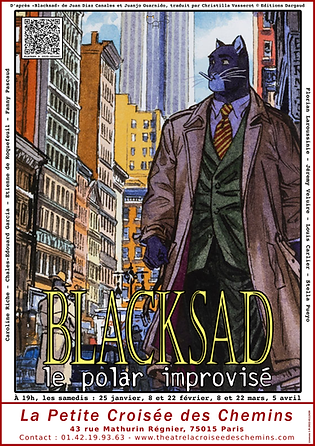 "Blacksad - Le Polar improvisé" au théâtre de la Petite Croisée des chemins