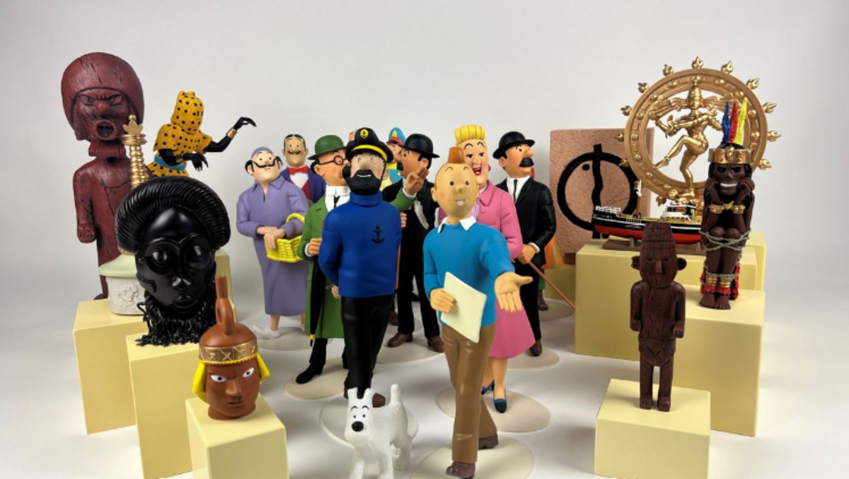 Rennes : une statue de Tintin vendue aux enchères à un prix record 
