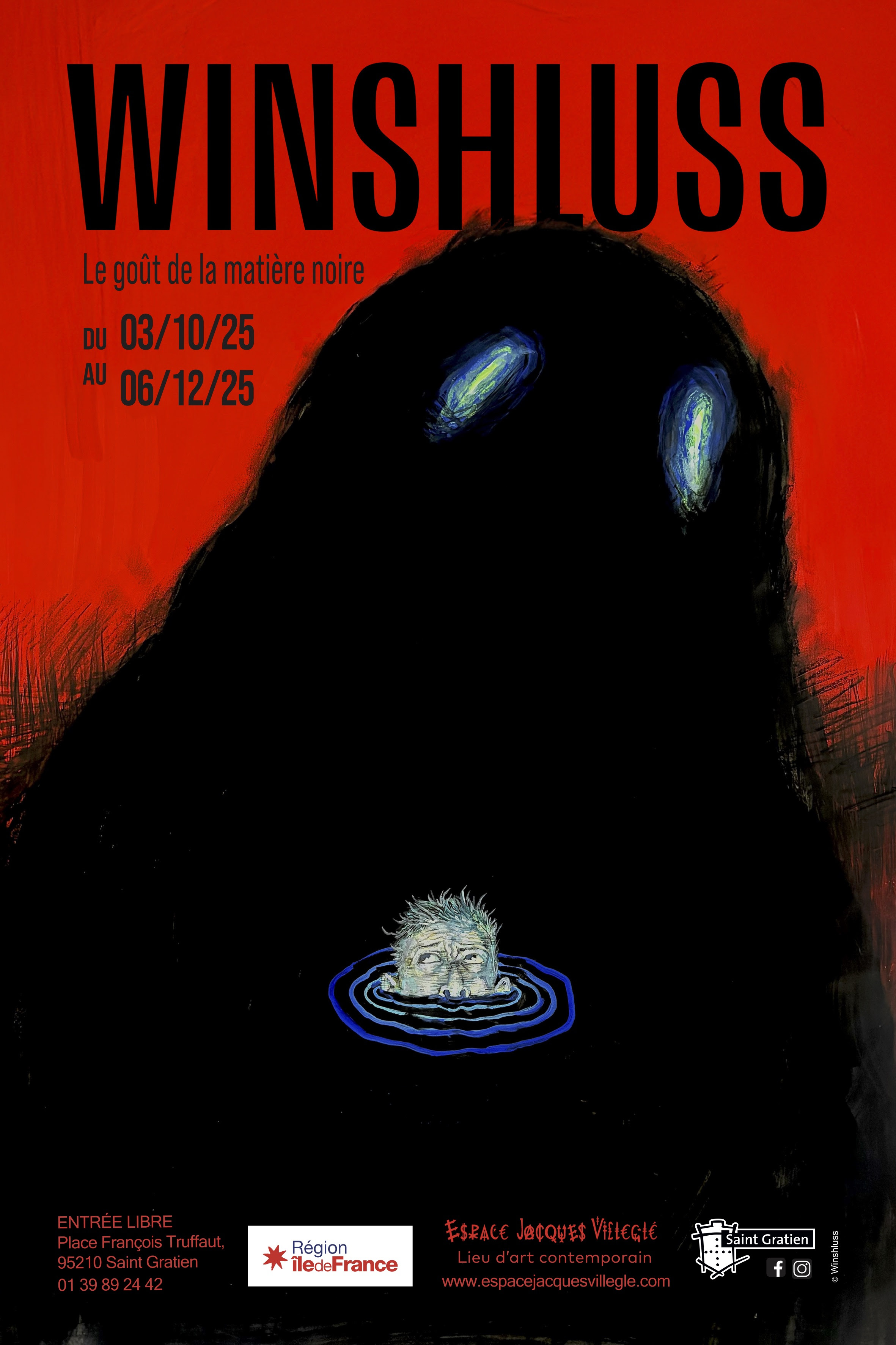 « Le Goût de la matière noire » : Winshluss plonge l'Espace Jacques Villeglé dans ses ombres visuelles