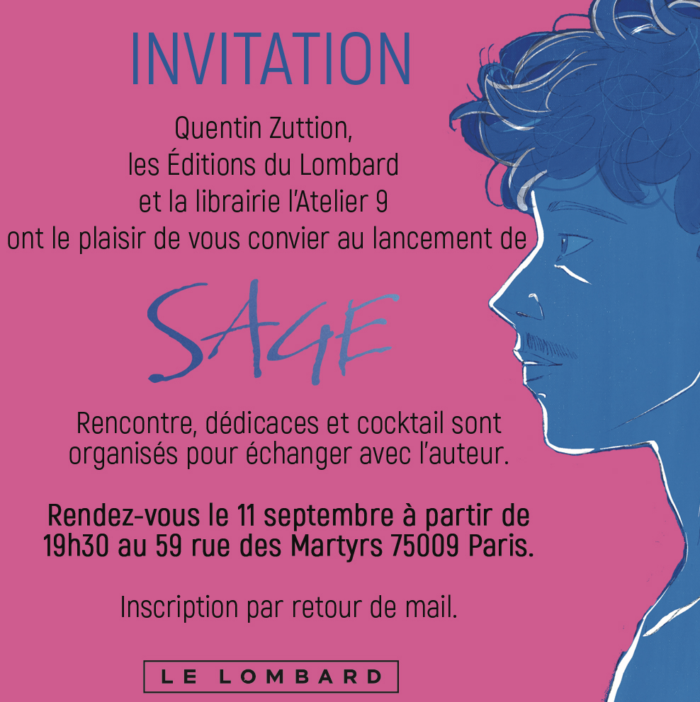Soirée de lancement : "Sage", le nouveau récit intime de Quentin Zuttion