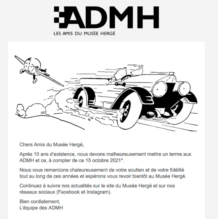 Le Musée Hergé perd ses Amis