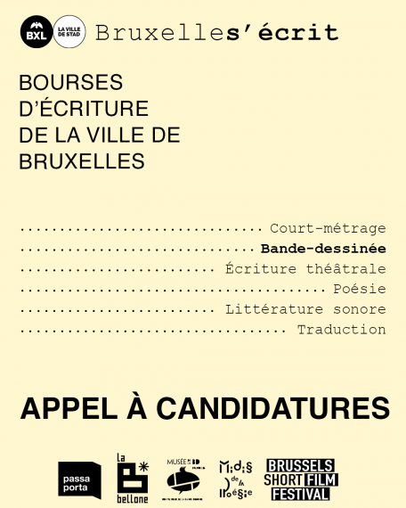 Lancement d'appel à candidature pour la bourse « Bruxelles BD Créative »