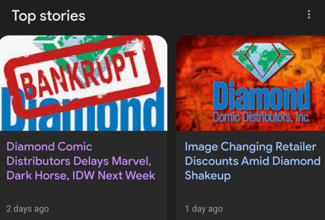 Finalement le distributeur américain Diamond Comic Distributors ne sera pas racheté par Alliance Entertainment ! 
