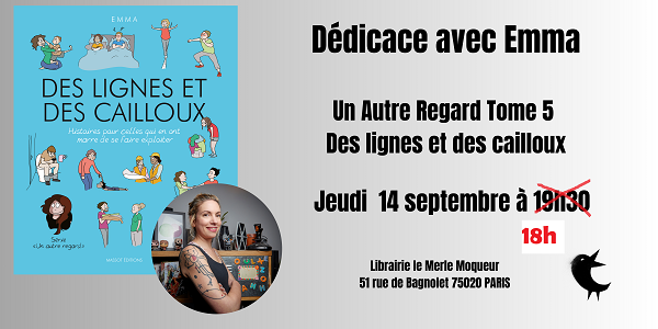 Emma en dédicace à Paris ce jeudi 14 septembre !